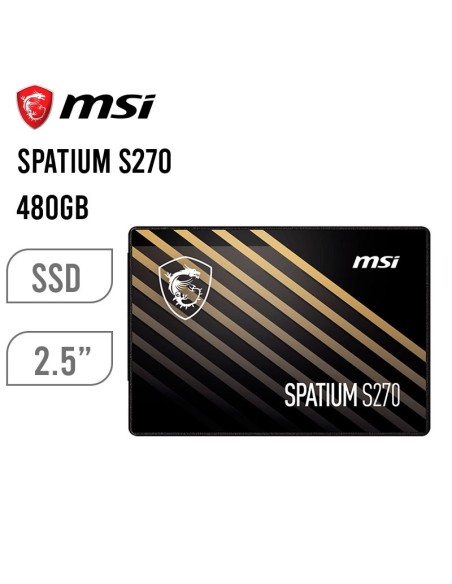 DISCO SOLIDO SSD MSI 480GB SPATIUM S270 ( SPATIUM S270 ) SATA 2.5"
