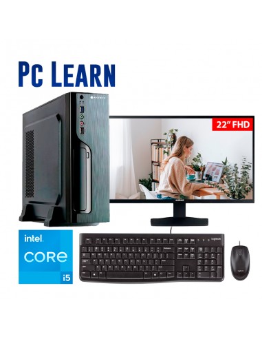 COMPUTADORA LEARN INTEL CORE I5 12400 8GB 500 GB SSD 22" FHD