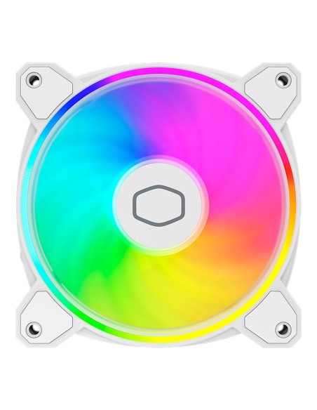 COOLER PARA CASE COOLER MASTER MF120 HALO 2 WHITE MASTERFAN ( MFL-B2DW-21NP2-R2 ) LED-ARGB