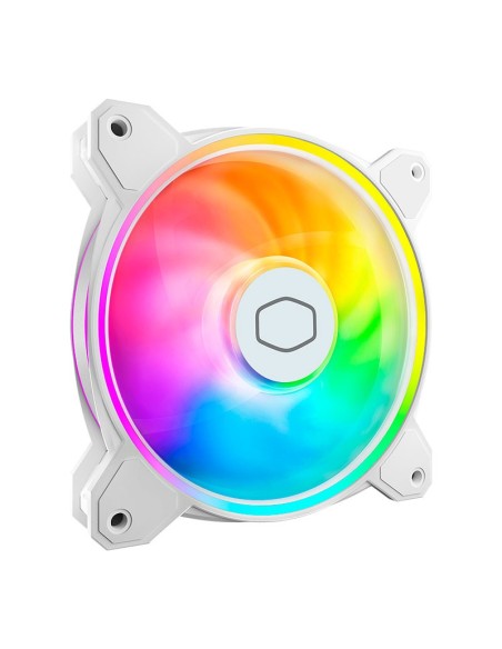 COOLER PARA CASE COOLER MASTER MF120 HALO 2 WHITE MASTERFAN ( MFL-B2DW-21NP2-R2 ) LED-ARGB