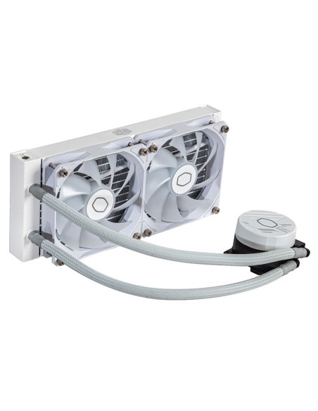 SISTEMA DE ENFRIAMIENTO LIQUIDO COOLER MASTER 240L CORE WHITE MASTERLIQUID ( MLW-D24M-A18PZ-RW ) LED-ARGB