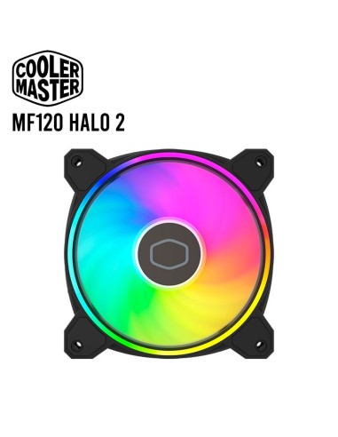 COOLER PARA CASE COOLER MASTER MF120 HALO 2 MASTERFAN ( MFL-B2DN-21NP2-R2 ) LED-ARGB