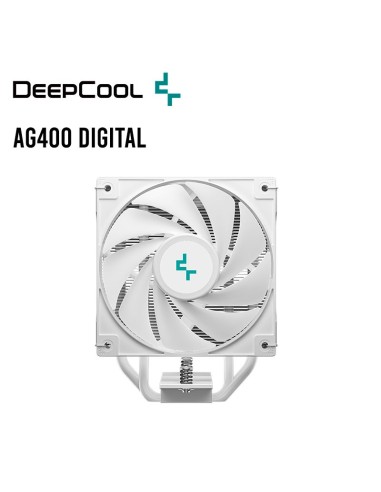 COOLER PARA PROCESADOR DEEPCOOL AG400 DIGITAL WHITE (R-AG400-WHADMN-G-1) ARGB