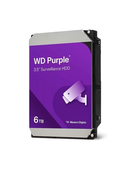 DISCO DURO WESTERN DIGITAL PURPLE 6TB (WD64PURZ) 5400 RPM | 256MB
