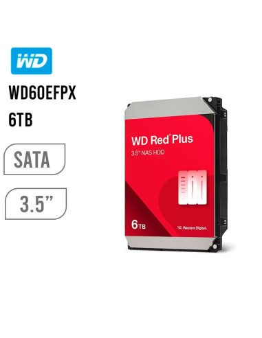 DISCO DURO WESTERN DIGITAL RED PLUS 6TB...