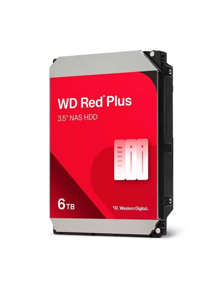 DISCO DURO WESTERN DIGITAL RED PLUS 6TB (WD60EFPX) 5400 RPM | 256MB