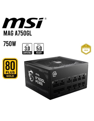 FUENTE DE PODER MSI 750W ( MAG A750GL PCIE5 )...