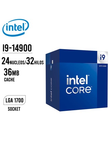 PROCESADOR INTEL CORE I9-14900 (BX8071514900) 5.8GHZ|36MB| LGA 1700
