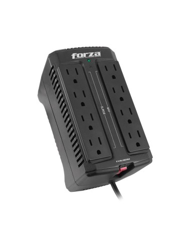 ESTABILIZADOR FORZA 8 TOMAS ( FVR-902 ) 900VA/450W