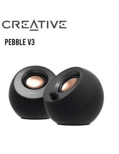 PARLANTE CREATIVE PEBBLE V3 USB-C (51MF1700AA000) BLACK