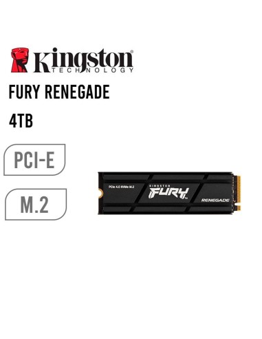 SOLIDO SSD KINGSTON FURY RENEGADE 4TB (SFYRDK/4000G)M.2 PCIE 4.0 NVME