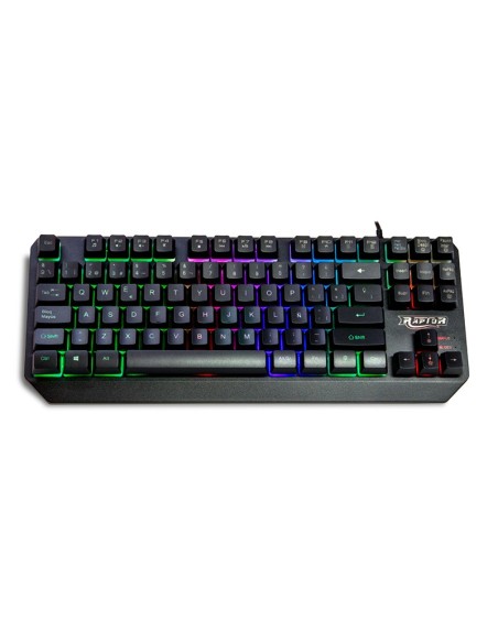 KIT RAPTOR BOLD ( RAPTOR-B ) TECLADO + MOUSE | SEMI MECANICO - 3600 DPI | LED-RAINBOW