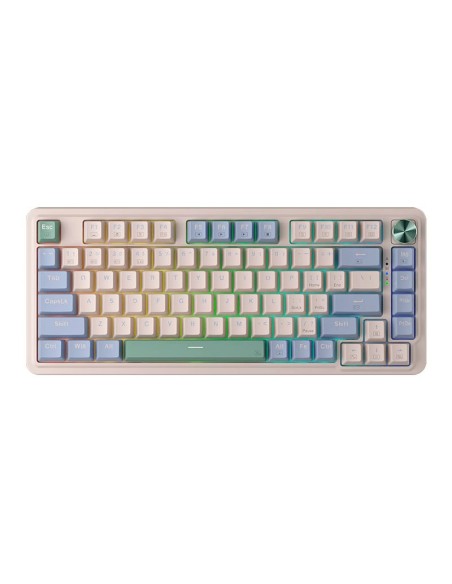 TECLADO GAMER REDRAGON UCAL PRO-RGB WIRELESS INGLES K673CPG PASTEL