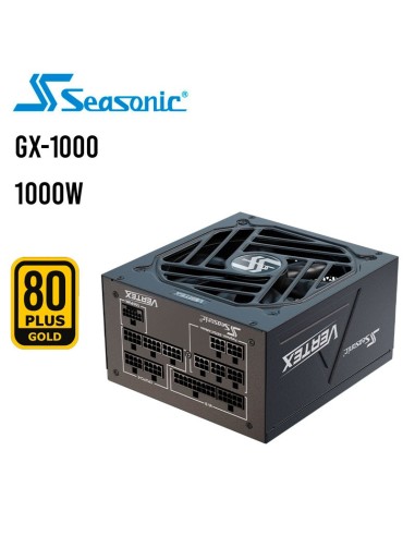 FUENTE DE PODER SEASONIC 1000W VERTEX ( GX-1000 ) PCIE 5.0 | FULL MODULAR | 80PLUS GOLD