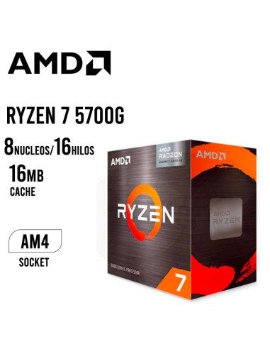 PROCESADOR AMD RYZEN 7 5700G 3.8GHZ - 16MB ( 100-100000263BOX ) AM4