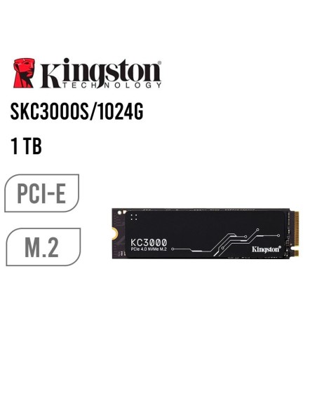 DISCO SOLIDO SSD KINGSTON 1TB KC3000 ( SKC3000S/1024G ) PCIE | NVME | GEN4