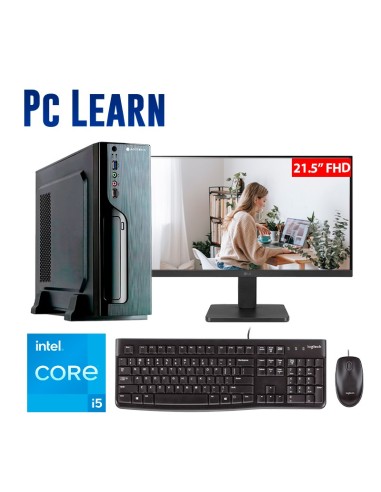 COMPUTADORA LEARN INTEL CORE I5 12400 8GB 500GB SSD 21.5" FHD