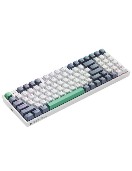 TECLADO GAMER MACHENIKE K500 WHITE ( K500-B94 ) SWITCH BROWN | LED-RGB