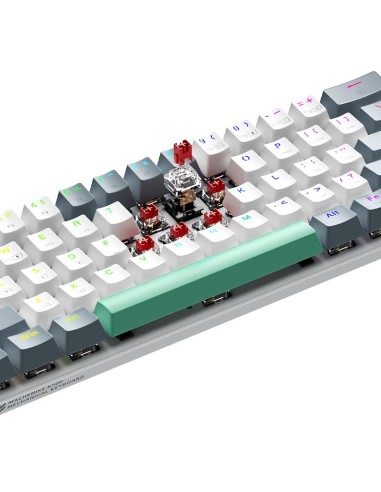 TECLADO GAMER MACHENIKE K500 WHITE (K500-B61W)...