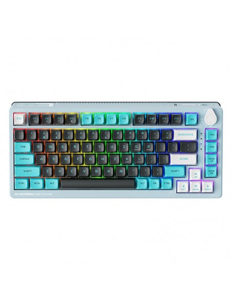 TECLADO GAMER MACHENIKE K600T-B82 BLUE ( K600T-B82 ) SWTICH SILVER LINEAR| LED RGB