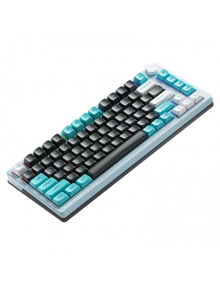 TECLADO GAMER MACHENIKE K600T-B82 BLUE ( K600T-B82 ) SWTICH SILVER LINEAR| LED RGB