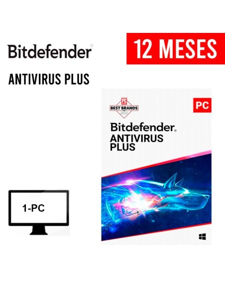 ANTIVIRUS BITDEFENDER 1 PC PLUS ( B11010054 ) BLISTER | 12 MESES