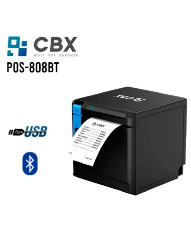 IMPRESORA TICKETERA TERMICA CBX (POS-808BT) USB - BLUETOOTH - 260MM/SEG - CORTADOR AUTOMATICO