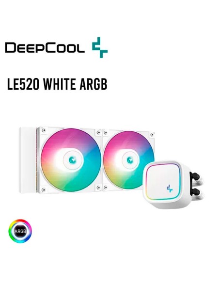 SISTEMA DE ENFRIAMIENTO LIQUIDO DEEP COOL LE520 WHITE ARGB ( R-LE520-WHAMMN-G-1 ) AM5 - LGA 1700 | LED-ARGB