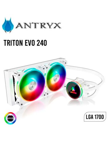SISTEMA DE ENFRIAMIENTO LIQUIDO ANTRYX 240 TRITON EVO ( AWC-TE240W ) WHITE | LED-ARGB