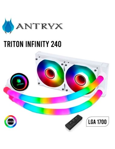 SISTEMA DE ENFRIAMIENTO LIQUIDO ANTRYX 240 TRITON INFINITY ( AWC-TI240W ) WHITE | LED-ARGB