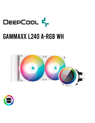 SISTEMA DE ENFRIAMIENTO LIQUIDO DEEPCOOL GAMMAXX L240 A-RGB WH (DP-H12CF-GL240-ARGB-WH)