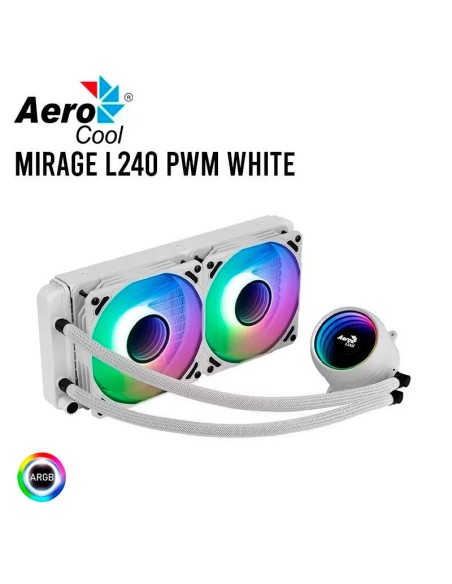 SISTEMA DE ENFRIAMIENTO LIQUIDO AEROCOOL MIRAGE L240 RGB WHITE