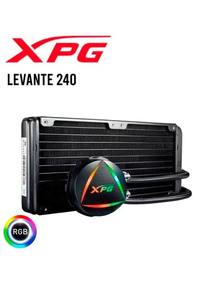 SISTEMA DE ENFRIAMIENTO LIQUIDO XPG LEVANTE 240MM ( LEVANTE240-BKCWW ) LED-RGB