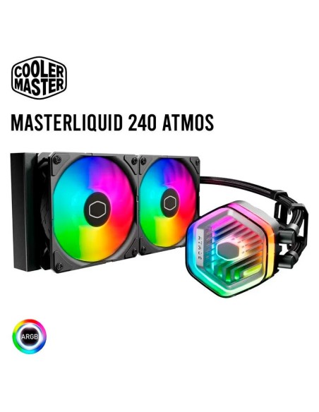 SISTEMA DE ENFRIAMIENTO LIQUIDO COOLER MASTER MASTERLIQUID 240 ATMOS ( MLX-D24M-A25PZ-R1 ) LED-ARGB