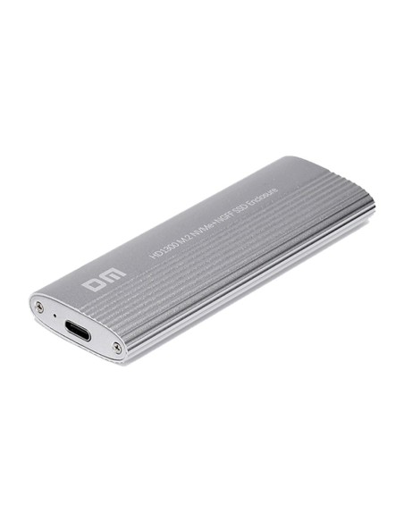 CASE PARA MEMORIAS DM HD1300 M.2 NVME NGFF SATA PROTOCOLO DUAL USB-C A USB-C/ USB 3.2