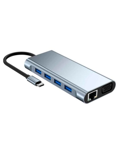 DOCKING STATION USB-C DELCOM 4K HUB 11-EN-1 BYL2110