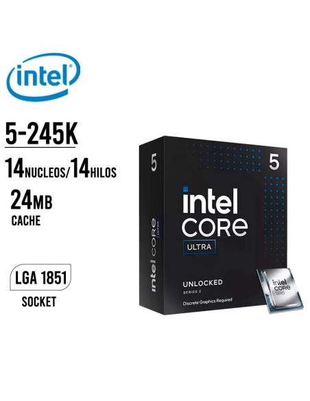 PROCESADOR INTEL CORE ULTRA 5-245K (BX80768245K) LGA 1851