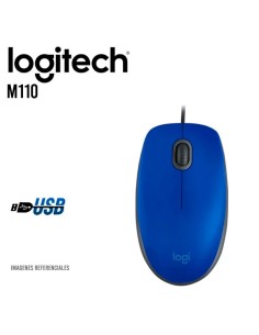 MOUSE LOGITECH M110 OPTICO USB BLUE (910-006662)