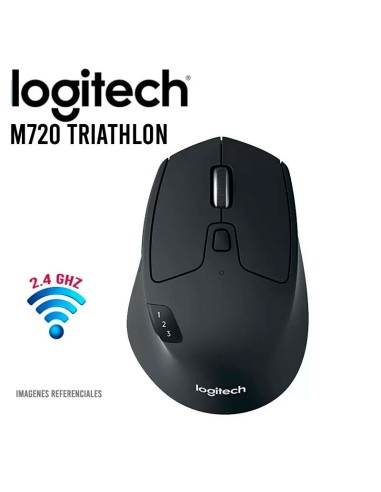 MOUSE LOGITECH M720 TRIATHLON ( 910-004790 ) WIRELESS - BLACK