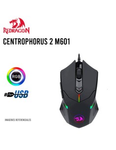 MOUSE GAMER REDRAGON CENTROPHORUS 2 ( M601-RGB ) LED RGB...