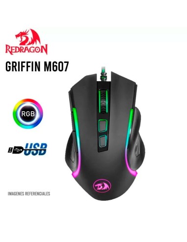 MOUSE GAMER REDRAGON GRIFFIN ( M607 ) LED RGB |...