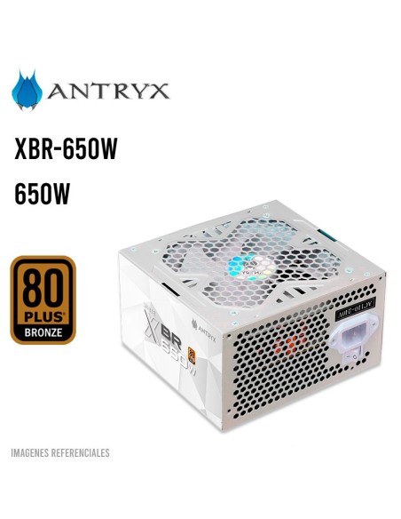 FUENTE DE PODER ANTRYX 650W WHITE ( XBR-650W ) 80 PLUS BRONZE