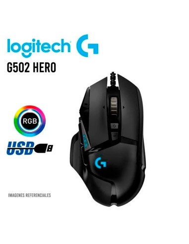 MOUSE LOGITECH G502 HERO (910-005469) GAMING | LED-RGB