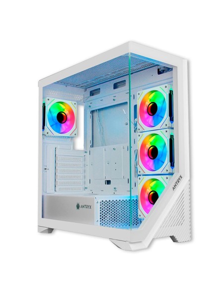 CASE GAMER ANTRYX FX 650 WHITE ( AC-FX650W ) S/FUENTE | PANEL VIDRIO | LED-ARGB