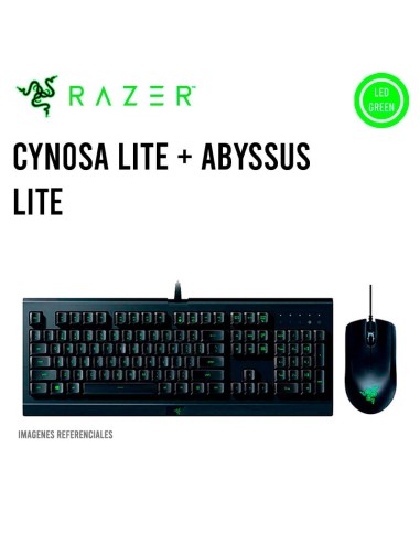 KIT GAMING TECLADO Y MOUSE RAZER CYNOSA LITE  ABYSSUS LITE USB DPI 6400 (RZ84-02740300-B311)