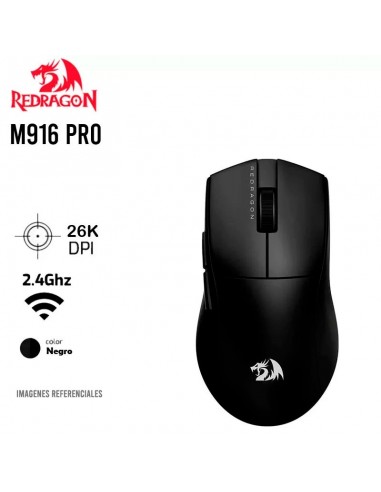 MOUSE GAMER REDRAGON KING PRO ( M916-PRO ) 1K HZ | WIRELESS | 26K DPI | BLACK