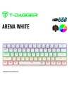 TECLADO T-DAGGER ARENA WHITE