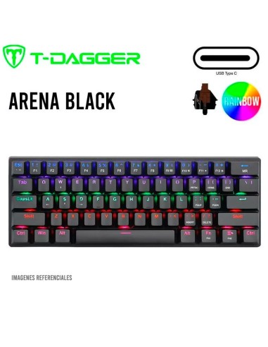 TECLADO T-DAGGER ARENA BLACK