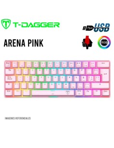 TECLADO T-DAGGER ARENA PINK