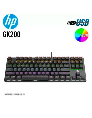 TECLADO GAMING HP GK200 RAINBOW | MECANICO